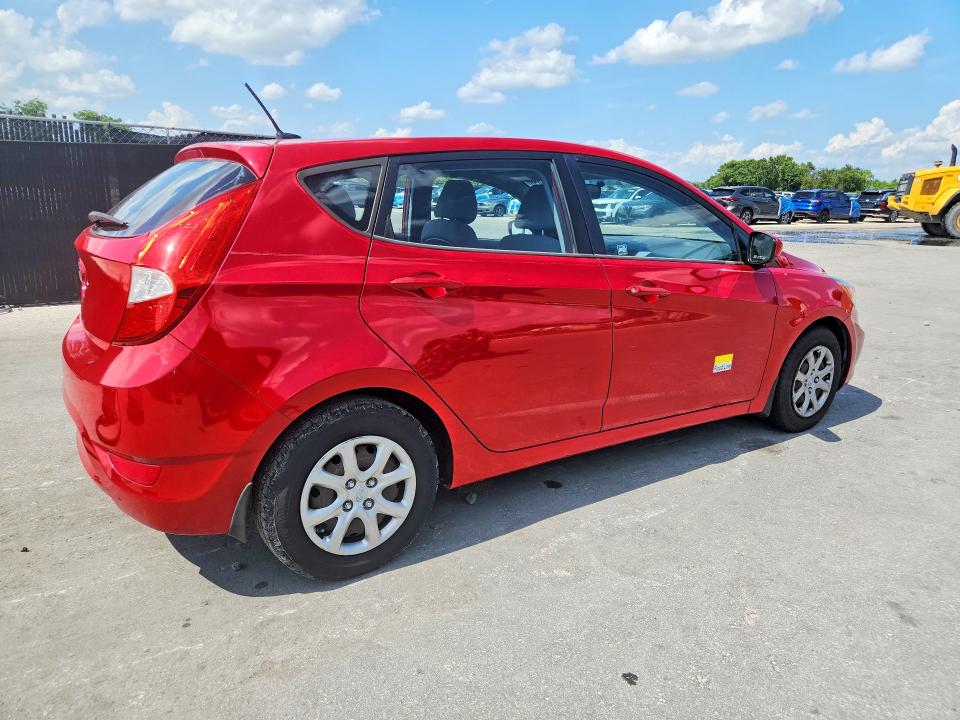 2013 Hyundai VIN KMHCT5AE0DU110990 COPART salvage auction — WATER/FLOOD, FL - CERT OF TITLE-SLVG REBLD FLOOD, sold $450 on 2026-07-02 (photo 3)