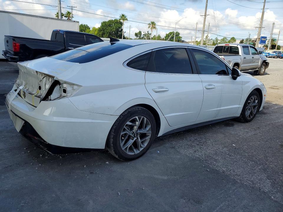 2020 Hyundai Sonata VIN 5NPEF4JA8LH013010 COPART salvage auction — REAR END, Fl - Cert Of Title Slvg Rebuildable, sold $3,550 on 2026-07-24 (photo 3)
