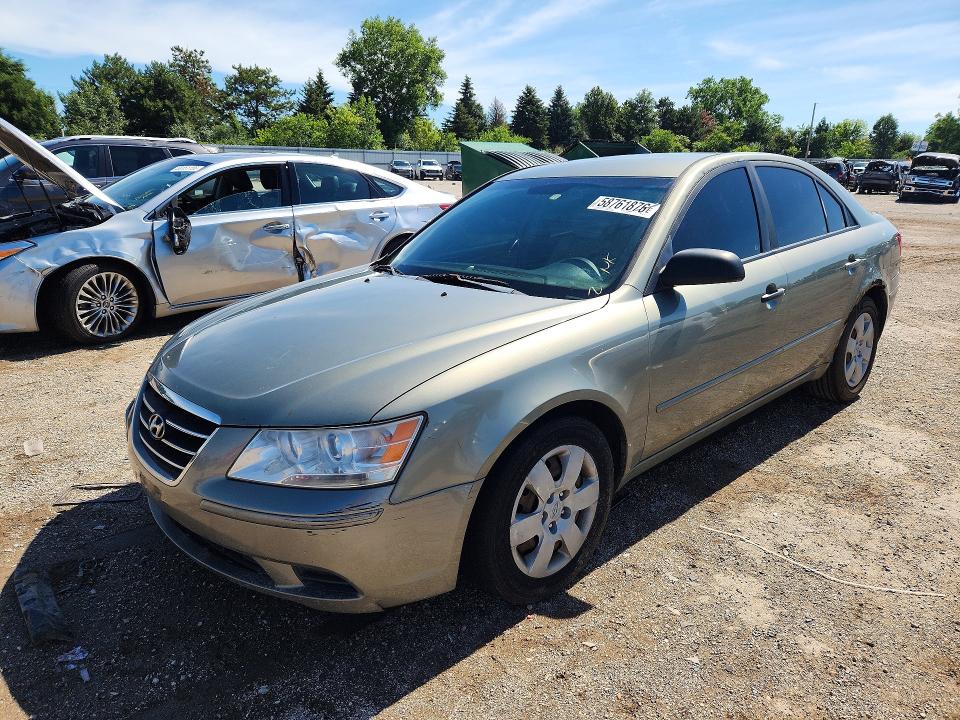 2010 Hyundai Sonata VIN 5NPET4ACXAH647796 COPART salvage auction — FRONT END, Il - Salvage Certificate, sold $250 on 2026-07-28 (photo 1)