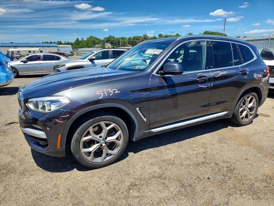 2021 BMW X3 VIN 5UXTS1C0XM9H46404 COPART salvage auction — FRONT END, PA - CERTIFICATE OF SALVAGE, sold $5,400 on 2026-07-21 (photo 1)