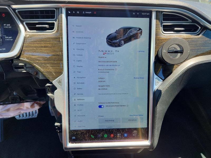 2013 Tesla Model s VIN 5YJSA1DP2DFP26016 COPART salvage auction — FRONT END, Ca - Salvage Certificate, sold $500 on 2026-07-21 (photo 9)