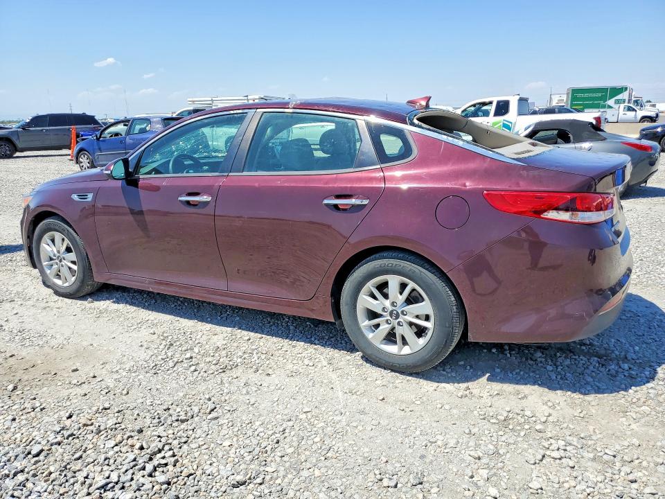 2018 Kia Optima VIN 5XXGT4L38JG229920 COPART salvage auction — HAIL, Co - Certificate Of Title, sold $2,450 on 2026-07-21 (photo 2)