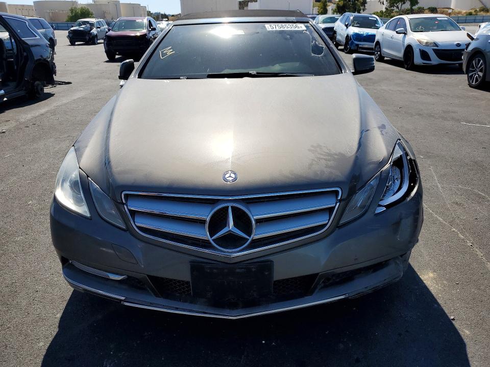 2012 Mercedes-benz E-klasse VIN WDDKK5KF7CF167920 COPART salvage auction — FRONT END, Ca - Salvage Certificate, sold $1,350 on 2026-08-17 (photo 5)