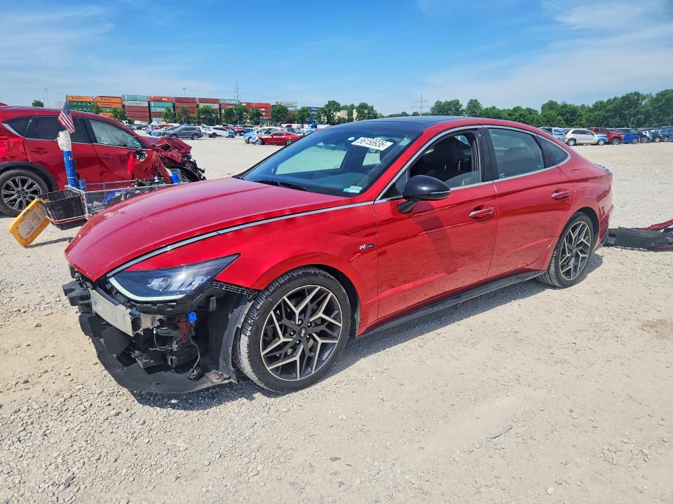 2021 Hyundai VIN 5NPEK4JC2MH105535 COPART salvage auction — FRONT END, Oh - Cert Of Title-Salvage, sold $6,100 on 2026-07-31 (photo 1)