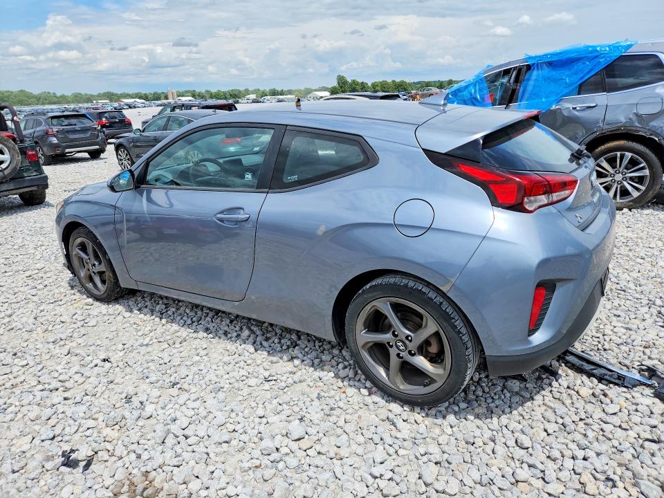 2019 Hyundai Veloster VIN KMHTG6AF3KU017669 COPART salvage auction — MINOR DENT/SCRATCHES, Mi - Dealer Only Clean Title (P), sold $6,100 on 2026-07-30 (photo 2)