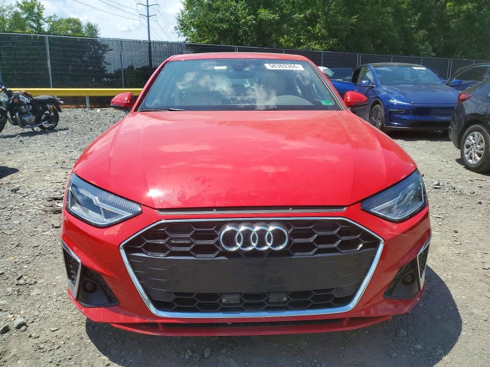2022 Audi A4 VIN WAUDAAF44NN007068 COPART salvage auction — REAR END, Va - Cert Of Title - Salvage, sold $8,500 on 2026-07-17 (photo 5)