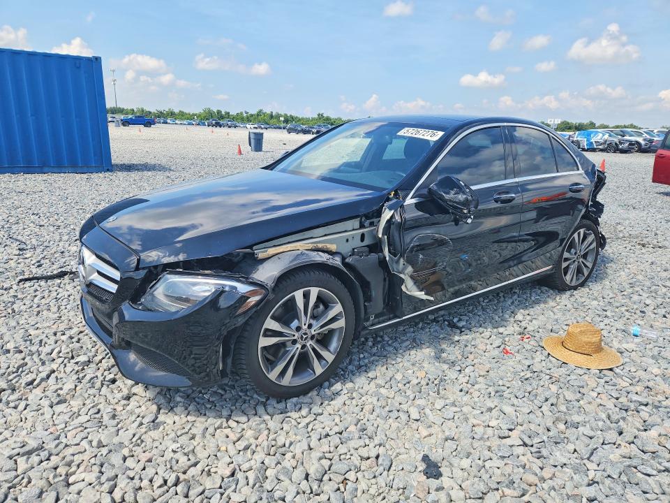 2018 Mercedes-benz C-klasse VIN WDDWF4JBXJR348939 COPART salvage auction — REAR END, FL - CERT OF TITLE SLVG REBUILDABLE, sold $3,200 on 2026-07-28 (photo 1)