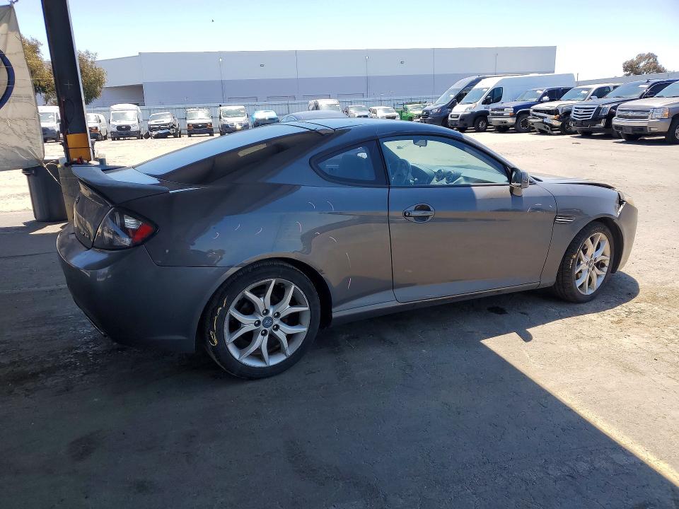 2007 Hyundai Tiburon VIN KMHHN66F77U237425 COPART salvage auction — FRONT END, Ca - Salvage Certificate, sold $150 on 2026-07-30 (photo 3)