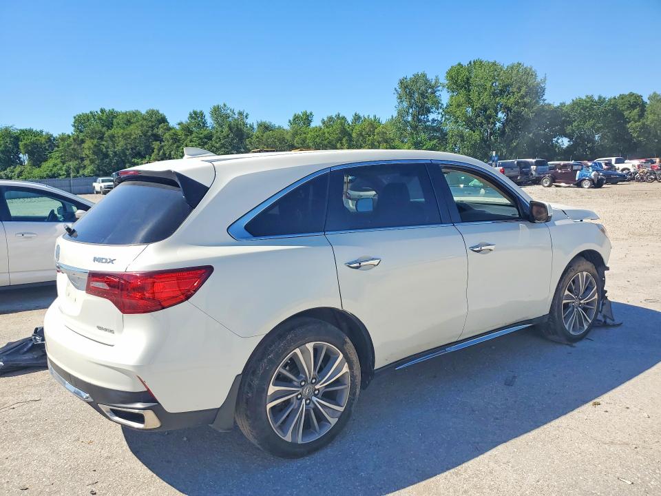 2017 Acura Mdx VIN 5J8YD4H53HL005347 COPART salvage auction — FRONT END, Ia - Salvage W/Salvage History, sold $80 on 2026-07-24 (photo 3)
