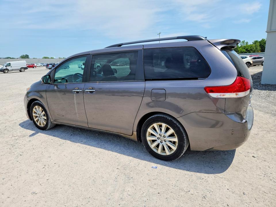 2013 Toyota Sienna VIN 5TDDK3DC9DS069158 COPART salvage auction — FRONT END, Ny - Mv-907A Salvage Certificate, sold $3,250 on 2026-07-06 (photo 2)