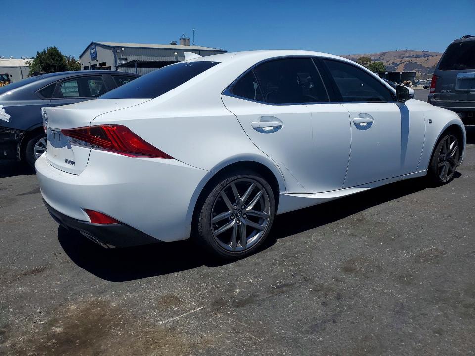2017 Lexus Is 200t VIN JTHBA1D20H5043130 COPART salvage auction — FRONT END, Ca - Salvage Certificate, sold $7,300 on 2026-07-09 (photo 3)