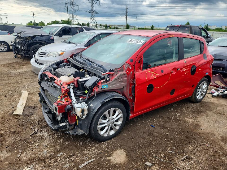 2021 Chevrolet Spark VIN KL8CD6SA1MC743886 COPART salvage auction — FRONT END, Il - Salvage Certificate, sold $525 on 2026-07-21 (photo 1)
