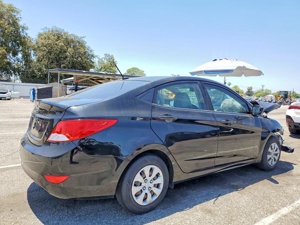 2016 Hyundai Accent VIN KMHCT4AE6GU085401 COPART salvage auction — FRONT END, Ca - Salvage Certificate, sold $325 on 2026-07-28 (photo 3)