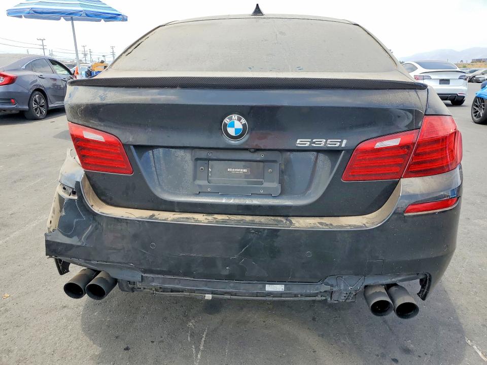 2016 BMW 5er VIN WBA5B1C55GG133655 COPART salvage auction — REAR END, Ca - Salvage Certificate, sold $2,100 on 2026-08-17 (photo 6)