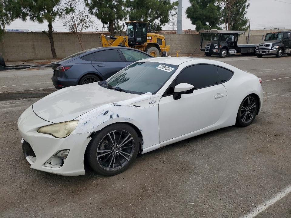 2013 Scion Fr-s VIN JF1ZNAA18D1721484 COPART salvage auction — FRONT END, Ca - Lien Papers-Salvage Or Ac, sold $700 on 2026-07-09 (photo 1)