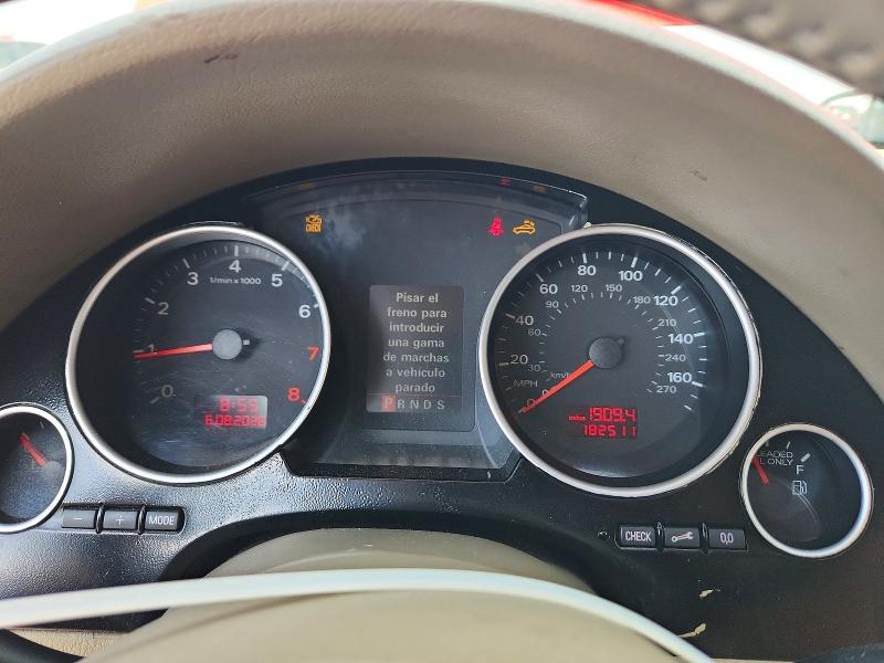 2007 Audi A4 VIN WAUEH48H47K014222 COPART salvage auction — FRONT END, Co - Public - Salvage Title, sold $325 on 2026-07-02 (photo 9)