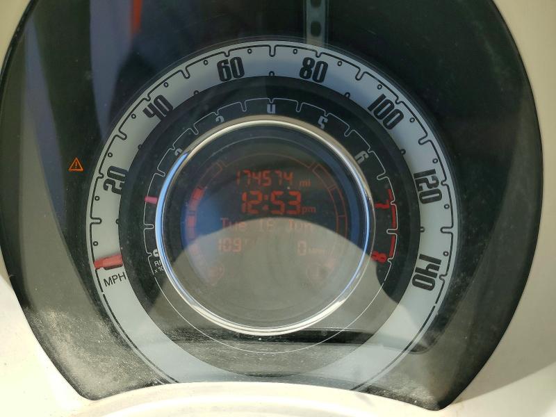 2013 Fiat 500 VIN 3C3CFFAR9DT745483 COPART salvage auction — FRONT END, Ca - Salvage Certificate, sold $125 on 2026-07-17 (photo 9)