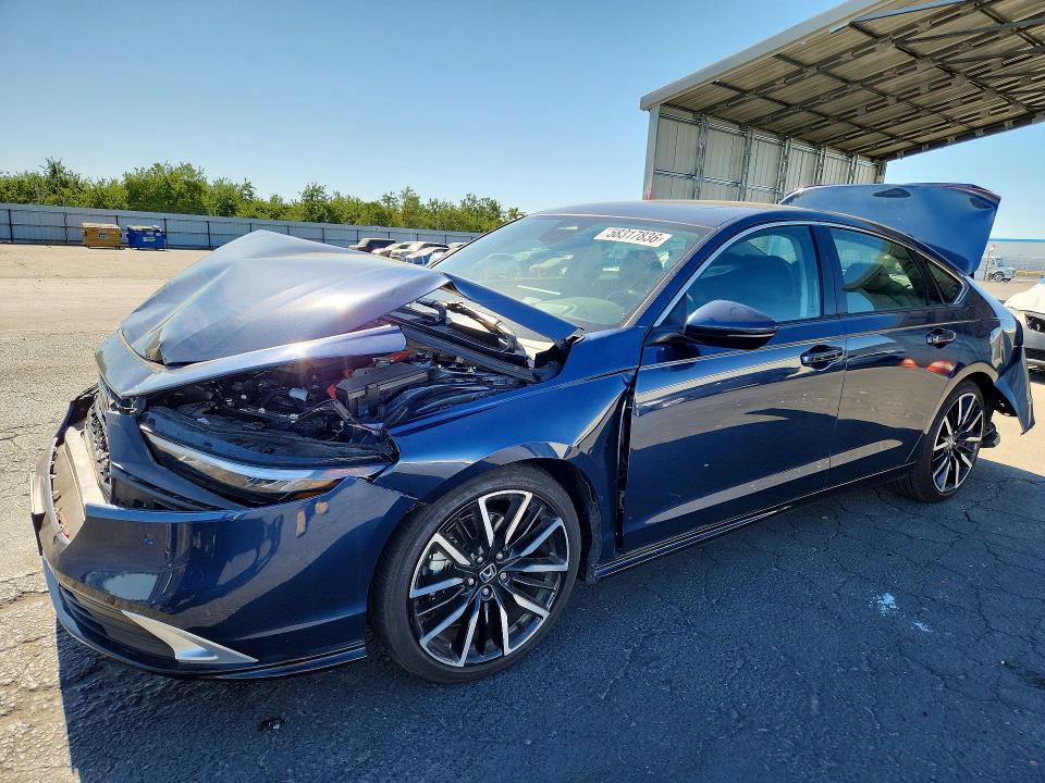 2025 Honda Accord VIN 1HGCY2F86SA037468 COPART salvage auction — FRONT END, Ca - Salvage Certificate, sold $8,600 on 2026-07-30 (photo 1)