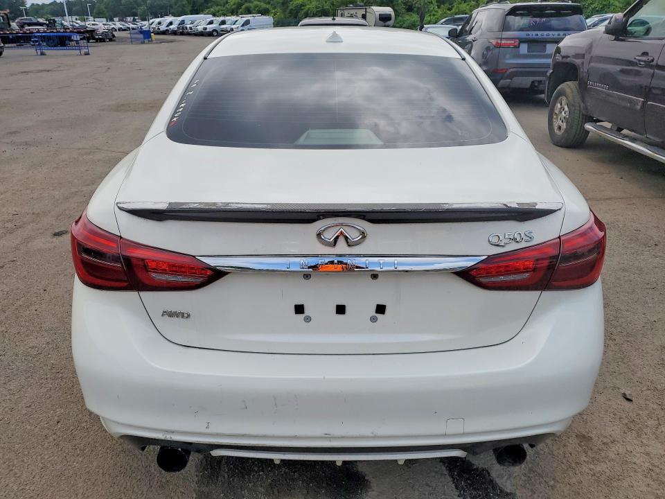 2018 Infiniti Q50 VIN JN1EV7AR2JM438402 COPART salvage auction — MINOR DENT/SCRATCHES, Va - Certificate Of Title (P), sold $5,400 on 2026-07-10 (photo 6)