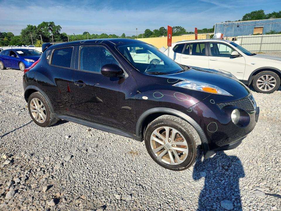 2014 Nissan Juke VIN JN8AF5MV1ET359485 COPART salvage auction — FRONT END, Oh - Cert Of Title-Salvage, sold $500 on 2026-07-07 (photo 4)