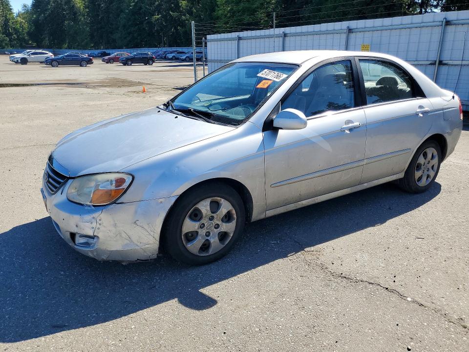 2008 Kia Spectra VIN KNAFE121885522961 COPART salvage auction — REAR END, WA - BILL OF SALE, sold $250 on 2026-07-13 (photo 1)