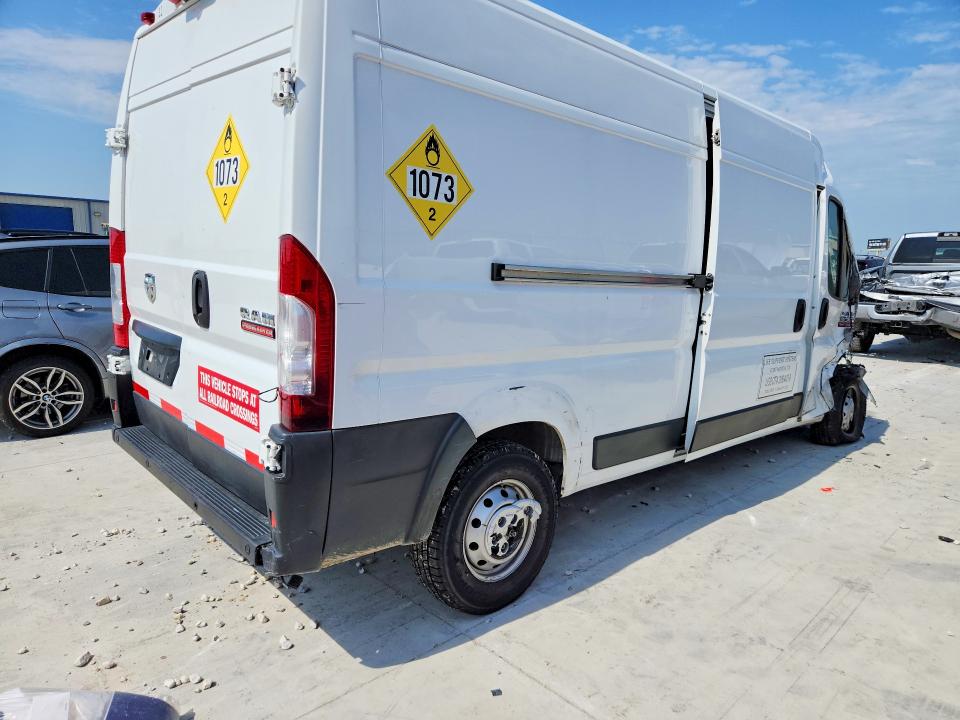 2021 Ram Promaster VIN 3C6ERVDG1ME502553 COPART salvage auction — FRONT END, Tx - Salvage Vehicle Title, sold $2,750 on 2026-07-29 (photo 3)