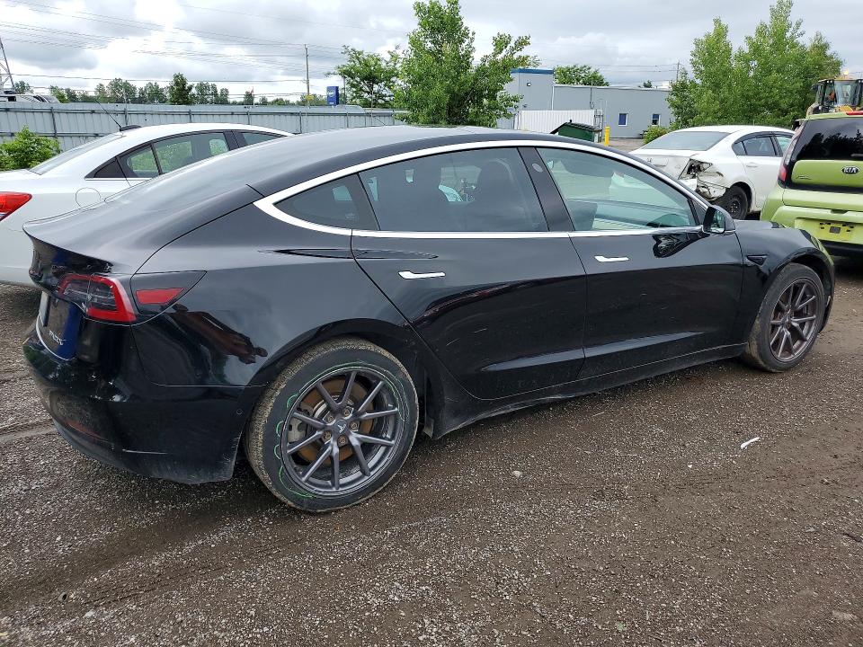 2020 Tesla VIN 5YJ3E1EA2LF803291 COPART salvage auction — SIDE, On - Permit Salvage, sold $5,500 on 2026-07-09 (photo 3)