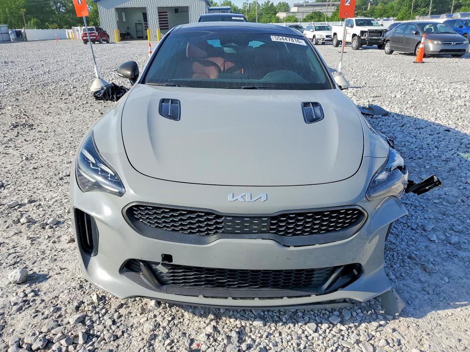 2023 Kia Stinger VIN KNAE35LD1P6135811 COPART salvage auction — SIDE, Oh - Cert Of Title-Salvage, sold $5,800 on 2026-07-10 (photo 5)