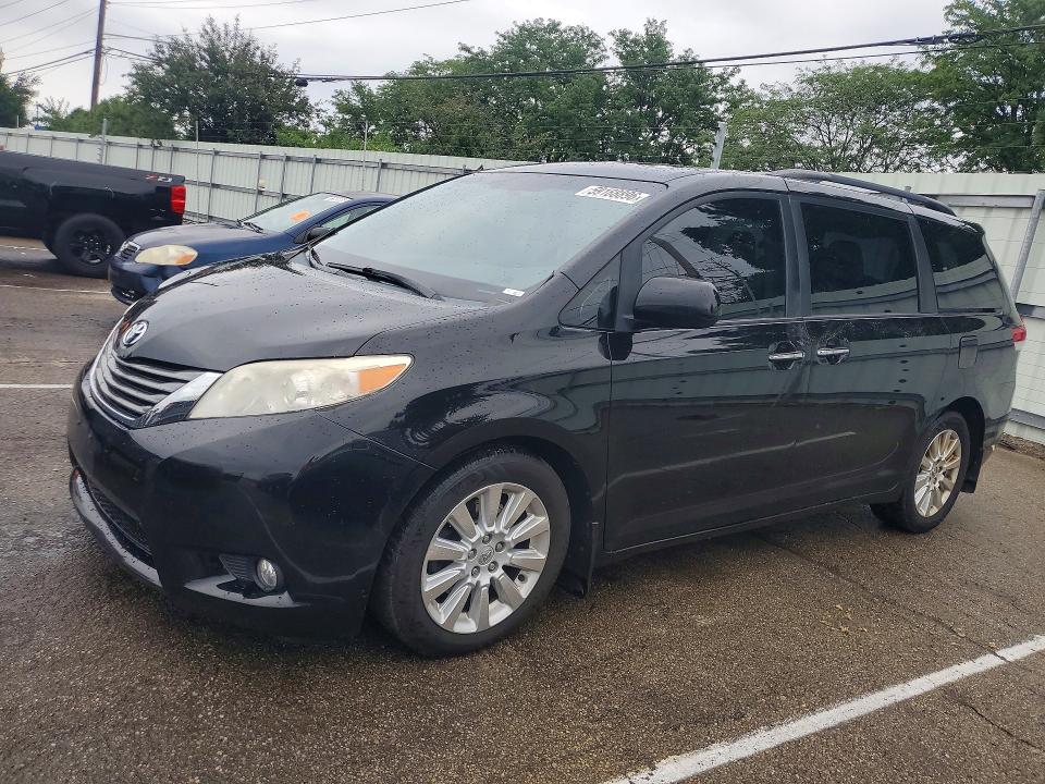 2014 Toyota VIN 5TDDK3DC3ES089407 COPART salvage auction — FRONT END, Salvage Title, sold $2,450 on 2026-07-10 (photo 1)