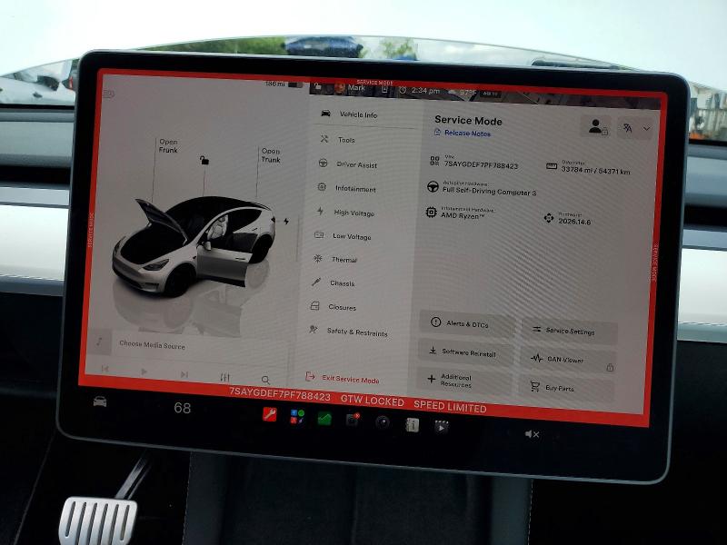 2023 Tesla Model y VIN 7SAYGDEF7PF788423 COPART salvage auction — REAR END, Salvage Title, sold $13,500 on 2026-07-23 (photo 9)