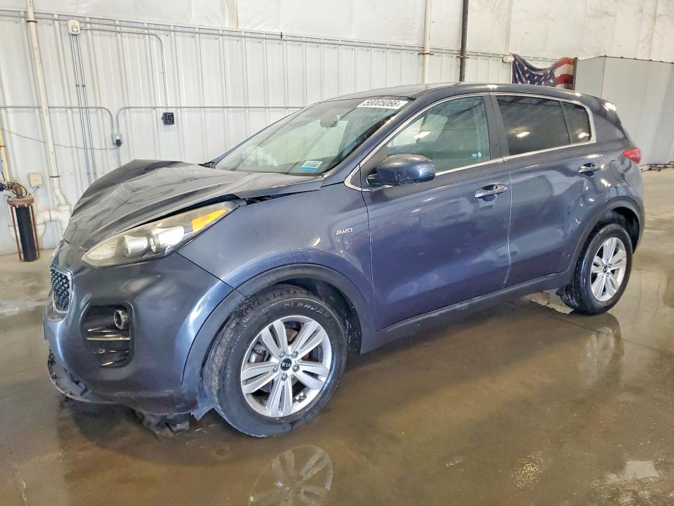 2018 Kia Sportage VIN KNDPMCAC7J7346360 COPART salvage auction — FRONT END, MN - CERT OF TITLE-PRIOR SALVAGE, sold $1,400 on 2026-07-27 (photo 1)