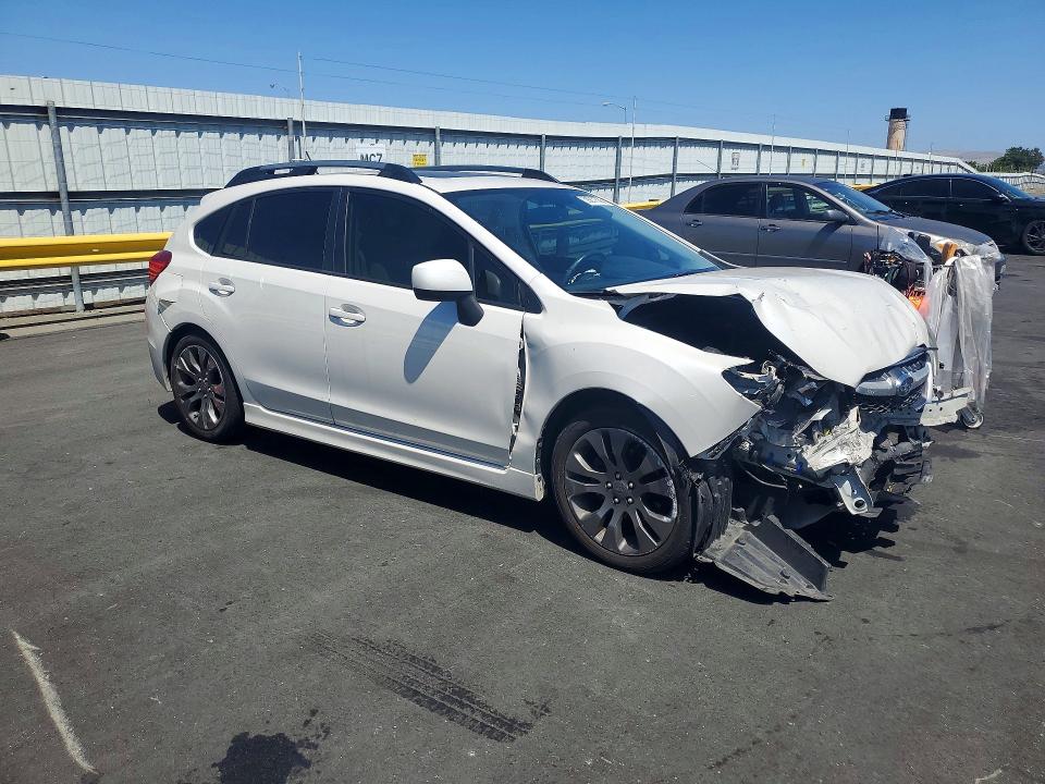 2014 Subaru Impreza VIN JF1GPAS62E8261839 COPART salvage auction — FRONT END, CA - SALVAGE CERTIFICATE, sold $525 on 2026-07-13 (photo 4)