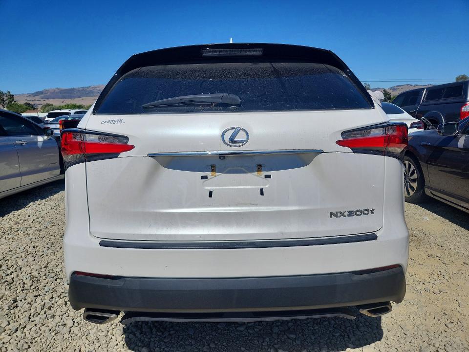 2016 Lexus Nx 200t VIN JTJYARBZ4G2039881 COPART salvage auction — FRONT END, Ca - Salvage Certificate, sold $1,500 on 2026-07-28 (photo 6)