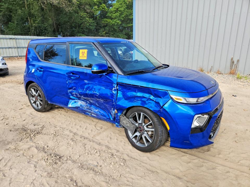 2021 Kia Soul VIN KNDJ63AU2M7768016 COPART salvage auction — SIDE, Fl - Certificate Of Destruction, sold $1,950 on 2026-07-24 (photo 4)