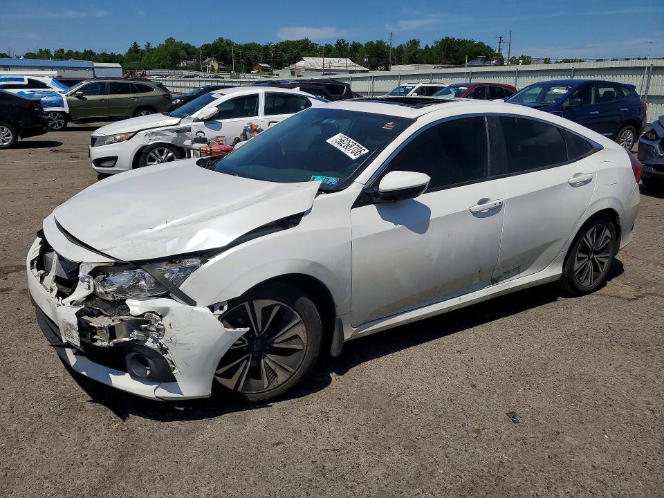 2018 Honda Civic VIN JHMFC1F77JX028414 COPART salvage auction — FRONT END, Pa - Certificate Of Salvage, sold $2,350 on 2026-07-14 (photo 1)