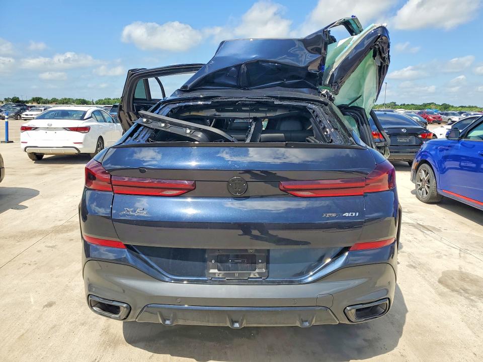 2026 BMW X6 VIN 5UX33EX0XT9369633 COPART salvage auction — ALL OVER, Tx - Nonrepairable Title, sold $7,900 on 2026-07-13 (photo 6)
