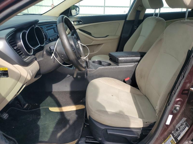 2014 Kia Optima VIN 5XXGM4A72EG286364 COPART salvage auction — MINOR DENT/SCRATCHES, Tx - Cert Of Title-Rebuilt Salvage, sold $925 on 2026-07-27 (photo 7)