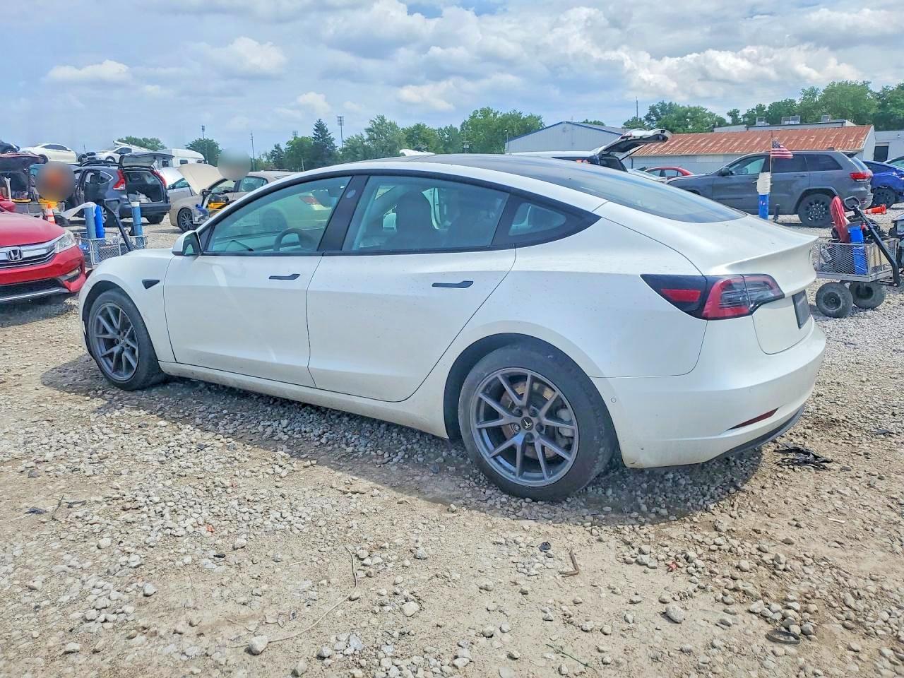 2022 Tesla Model 3 VIN 5YJ3E1EB1NF315154 COPART salvage auction — Rear End, OH - CERTIFICATE OF TITLE, sold $4,700 on 2026-07-03 (photo 2)