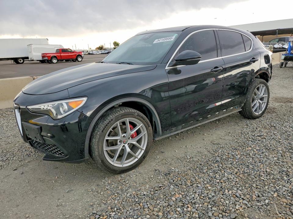 2018 Alfa romeo Stelvio VIN ZASFAKRN6J7C28781 COPART salvage auction — REAR END, CO - PUBLIC - SALVAGE TITLE (P), sold $5,400 on 2026-07-09 (photo 1)