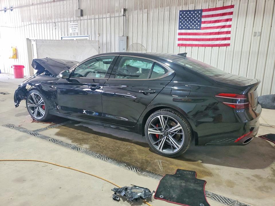 2025 Genesis G70 VIN KMTG54SE3SU151640 COPART salvage auction — FRONT END, Pa - Certificate Of Salvage, sold $5,500 on 2026-07-27 (photo 2)
