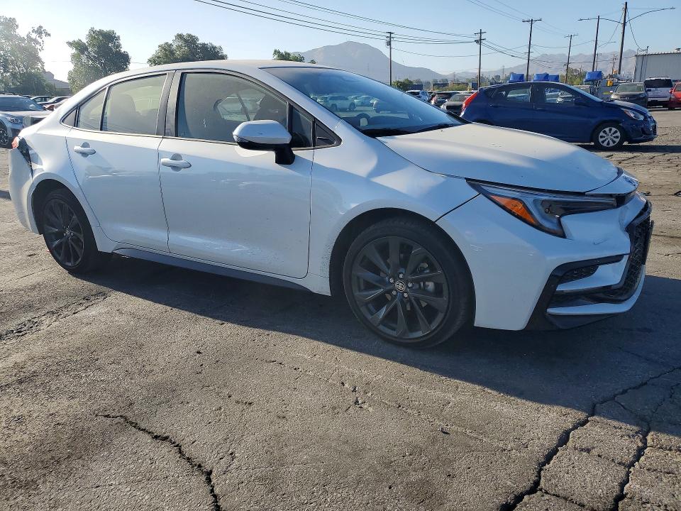 2025 Toyota VIN JTDBCMFE0SJ046693 COPART salvage auction — REAR END, Ca - Salvage Certificate, sold $225 on 2026-07-27 (photo 4)