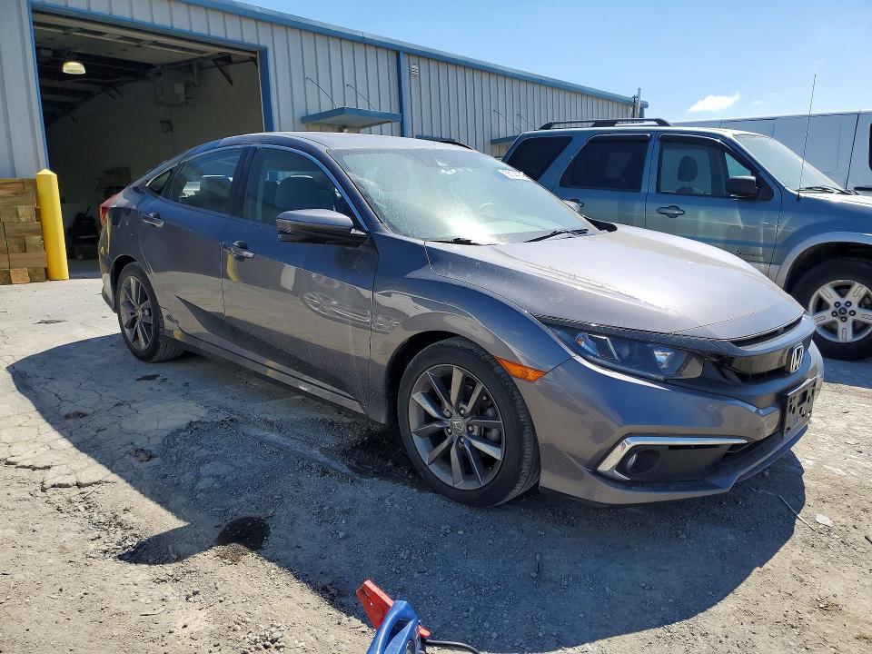 2019 Honda VIN 19XFC1F33KE208053 COPART salvage auction — WATER/FLOOD, Salvage Title, sold $2,000 on 2026-07-31 (photo 4)