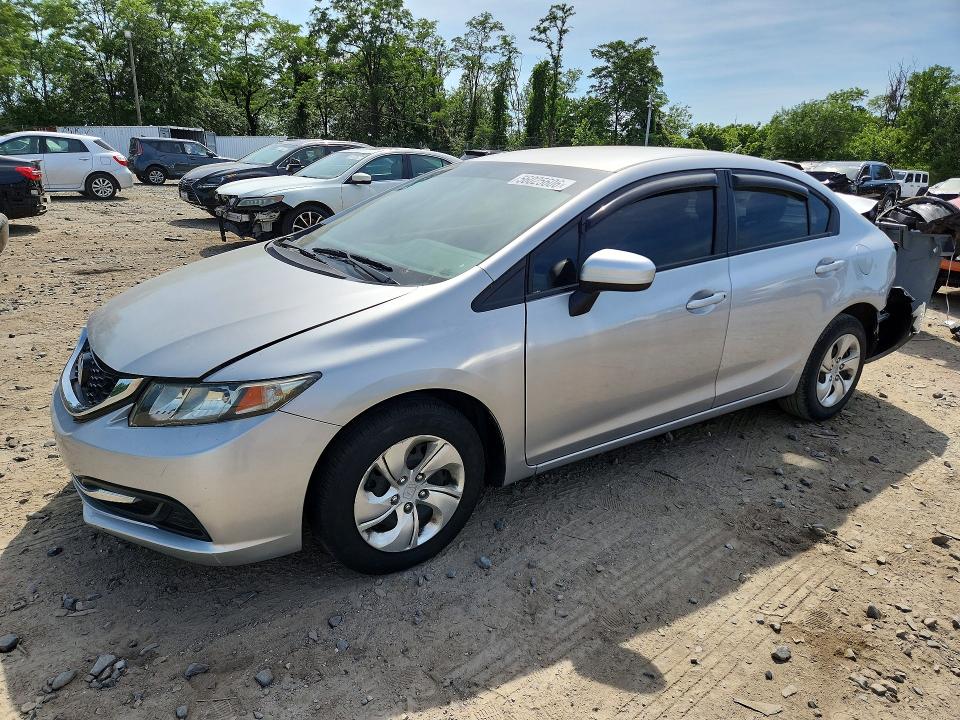 2015 Honda VIN 19XFB2F52FE116707 COPART salvage auction — REAR END, Md - Cert Of Salvage > 75% Damage, sold $2,500 on 2026-07-02 (photo 1)