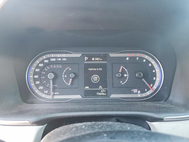 2022 Hyundai VIN KM8JBCAE9NU022911 COPART salvage auction — FRONT END, Oh - Cert Of Title-Salvage, sold $5,600 on 2026-07-02 (photo 9)