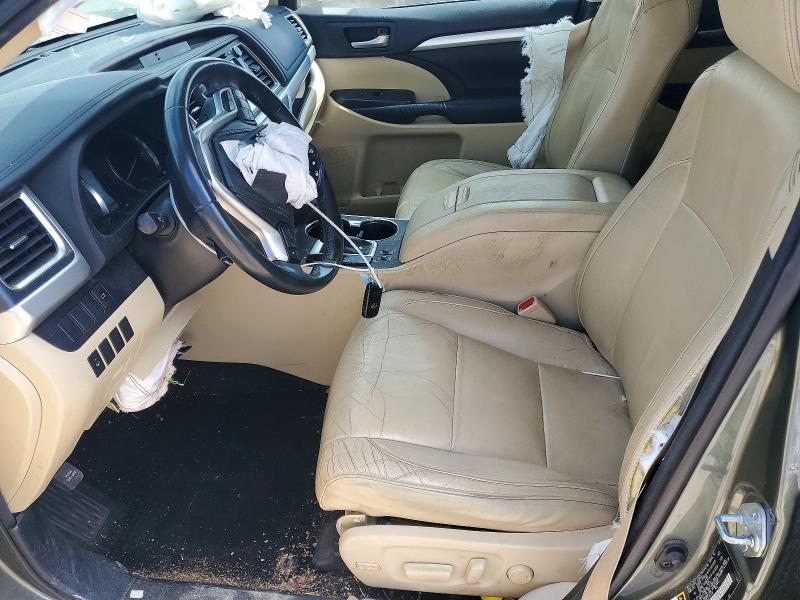 2015 Toyota Highlander VIN 5TDJKRFH9FS122216 COPART salvage auction — FRONT END, KS - CERT OF TITLE-SALVAGE, sold $125 on 2026-07-28 (photo 7)
