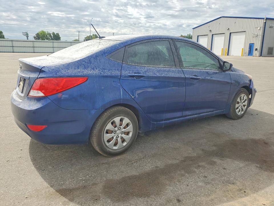 2017 Hyundai Accent VIN KMHCT4AE5HU223849 COPART salvage auction — FRONT END, Nc - Salvage Certificate Of Title, sold $325 on 2026-07-23 (photo 3)