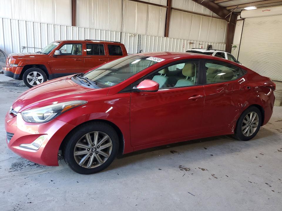 2015 Hyundai Elantra VIN KMHDH4AE5FU350720 COPART salvage auction — SIDE, Mt - Certificate Of Title, sold $1,150 on 2026-07-15 (photo 1)