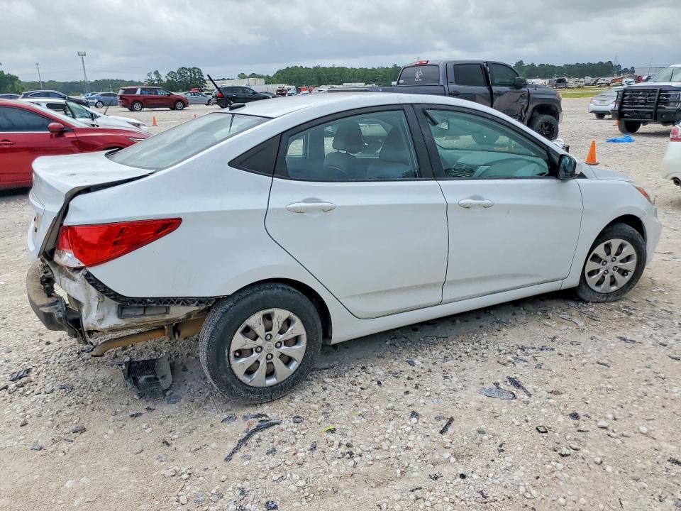 2017 Hyundai Accent VIN KMHCT4AE6HU369743 COPART salvage auction — REAR END, Tx - Salvage Vehicle Title, sold $2,000 on 2026-07-28 (photo 3)
