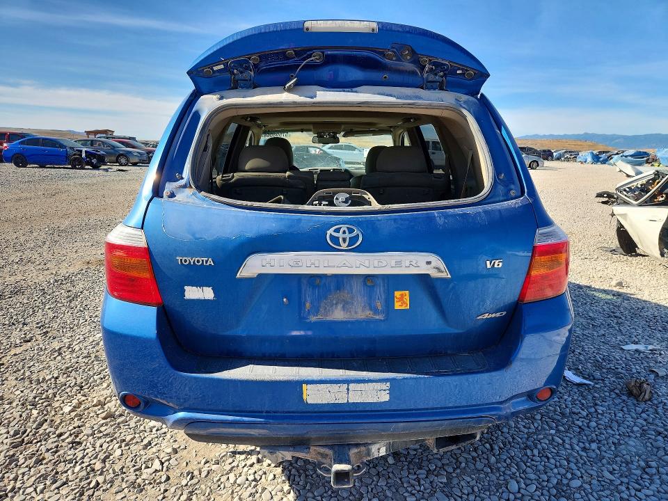 2008 Toyota Highlander VIN JTEES42A382018923 COPART salvage auction — REAR END, Ut - Certificate Of Title, sold $1,850 on 2026-07-24 (photo 6)