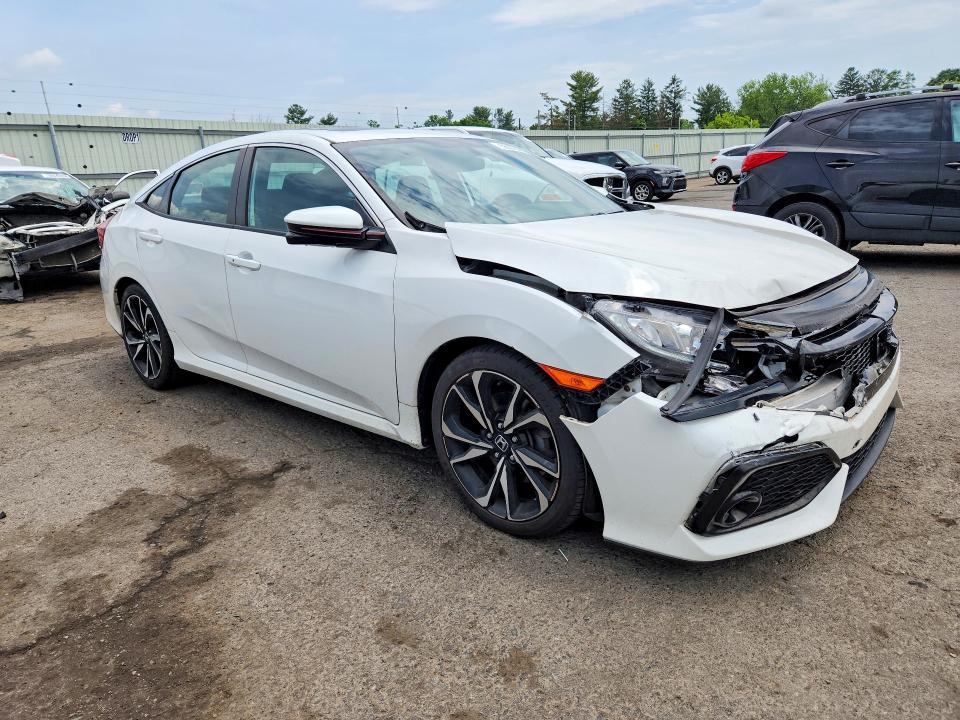 2017 Honda VIN 2HGFC1E5XHH705571 COPART salvage auction — FRONT END, Pa - Certificate Of Salvage, sold $5,600 on 2026-07-02 (photo 4)